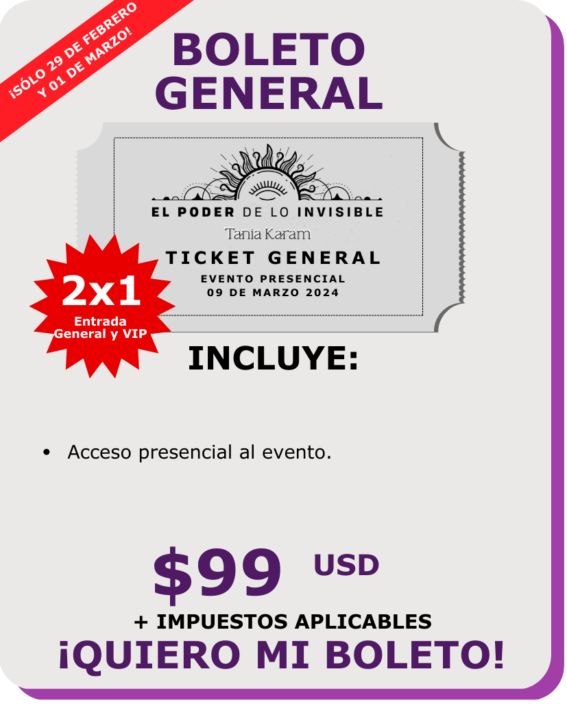 Boleto General promoción 2x1